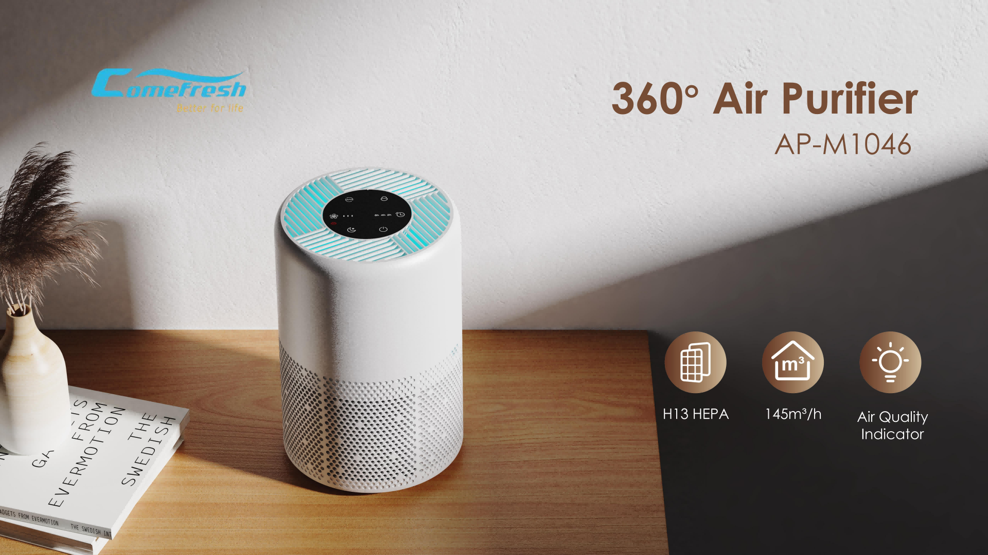 Air-Purifier-Cleaner-Manufacturing-H13-HEPA-Office-Purifier-with-Sensor