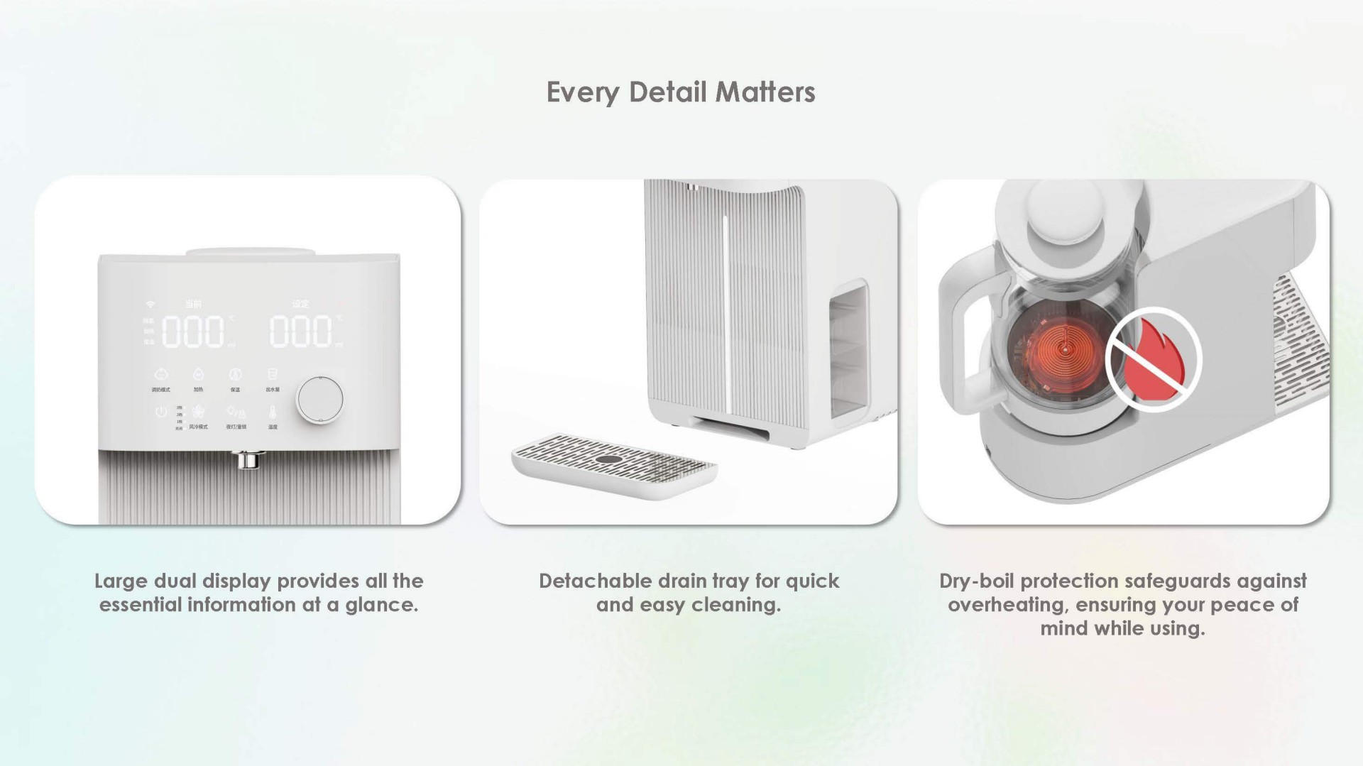 Baby Warmer Water Dispenser with 4 Volume Dispense Smart Water Boiler Warmer Electric Kettle with Auto Shutoff AP-BIW02
