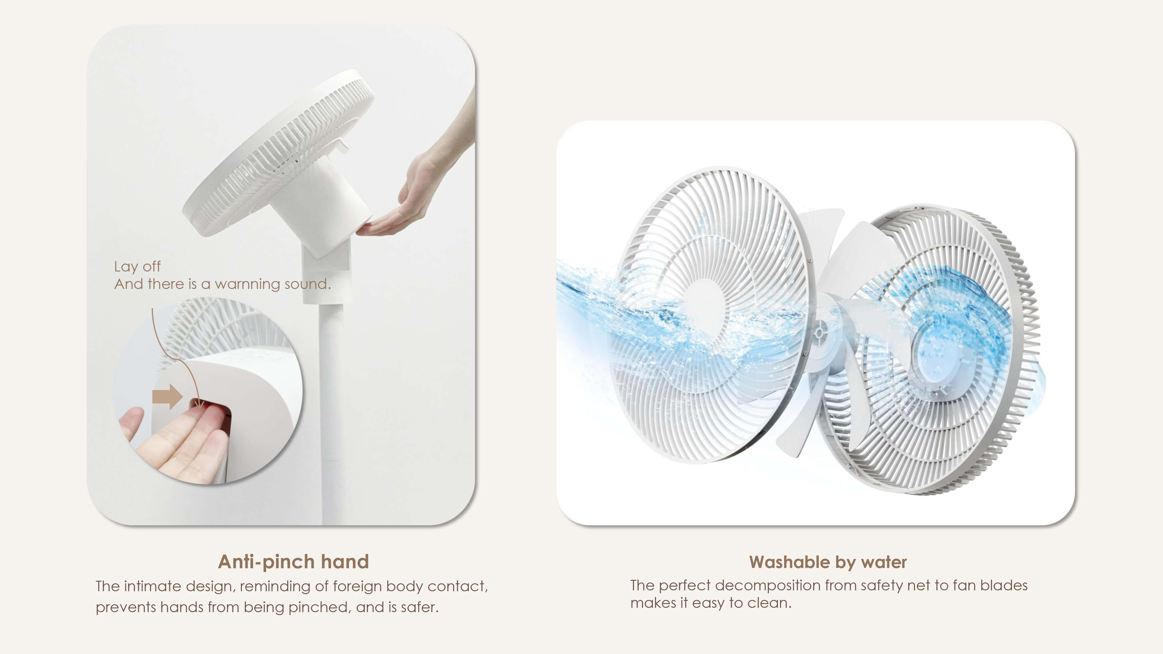 Comefresh Adjustable Standing Fan  Pedestal Floor Fan for Home Office