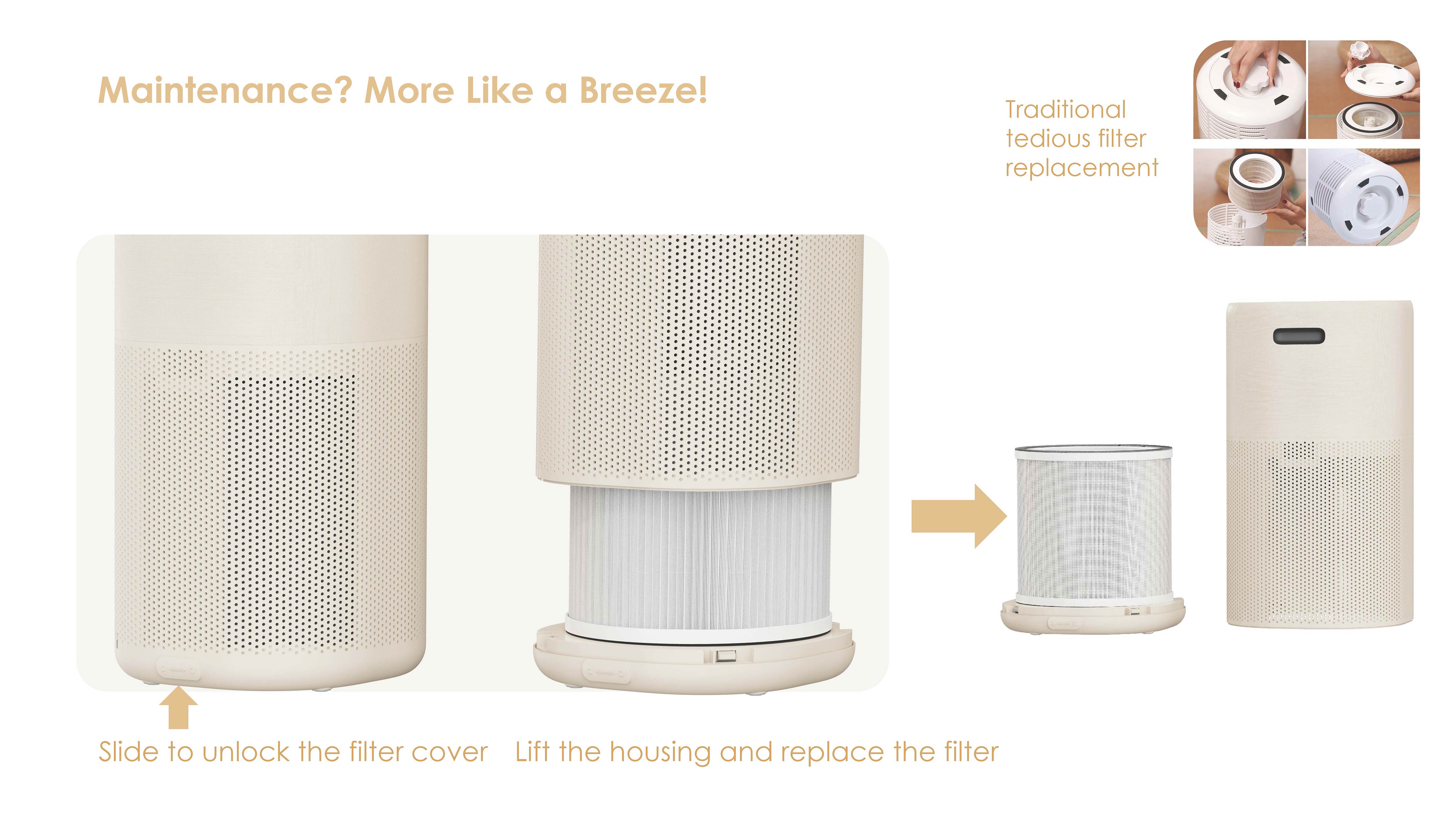 Comefresh Best Air Purifier Smart UVC Air Cleaner for Home H13 HEPA Filter with AUTO AP-H3029U