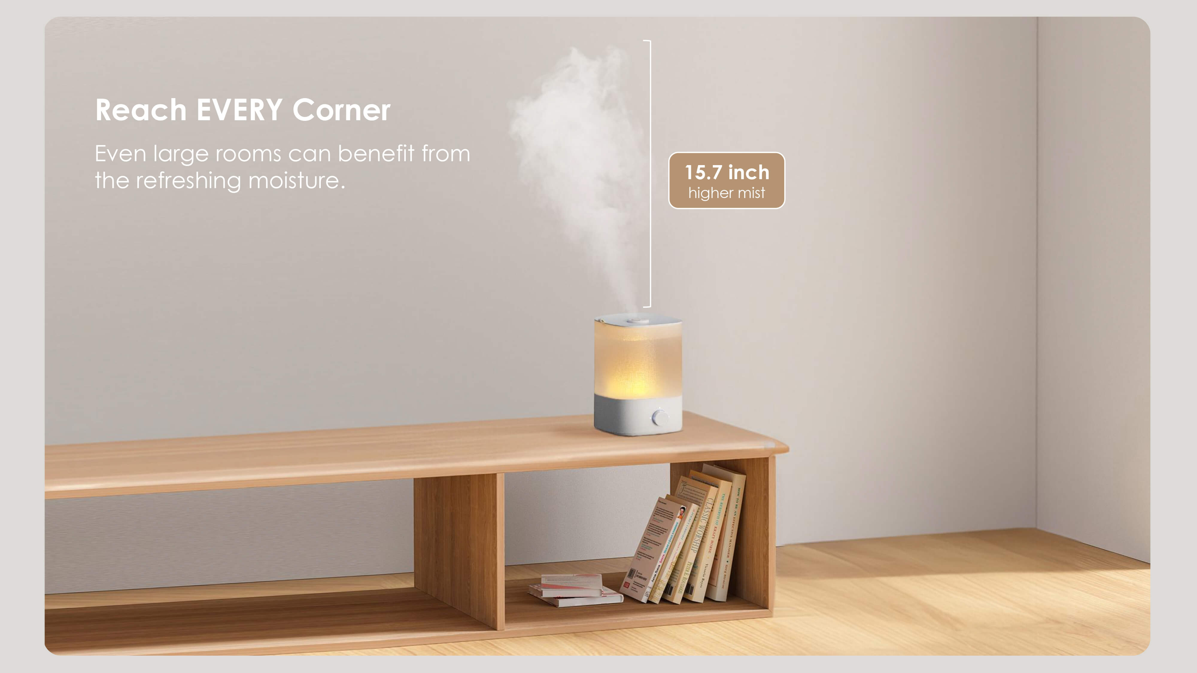 Comefresh Best Humidifier Top-Fill Cool Mist Humidifier with Nightlight Quiet Ultrasonic Humidifier for Baby Nursery Home Office