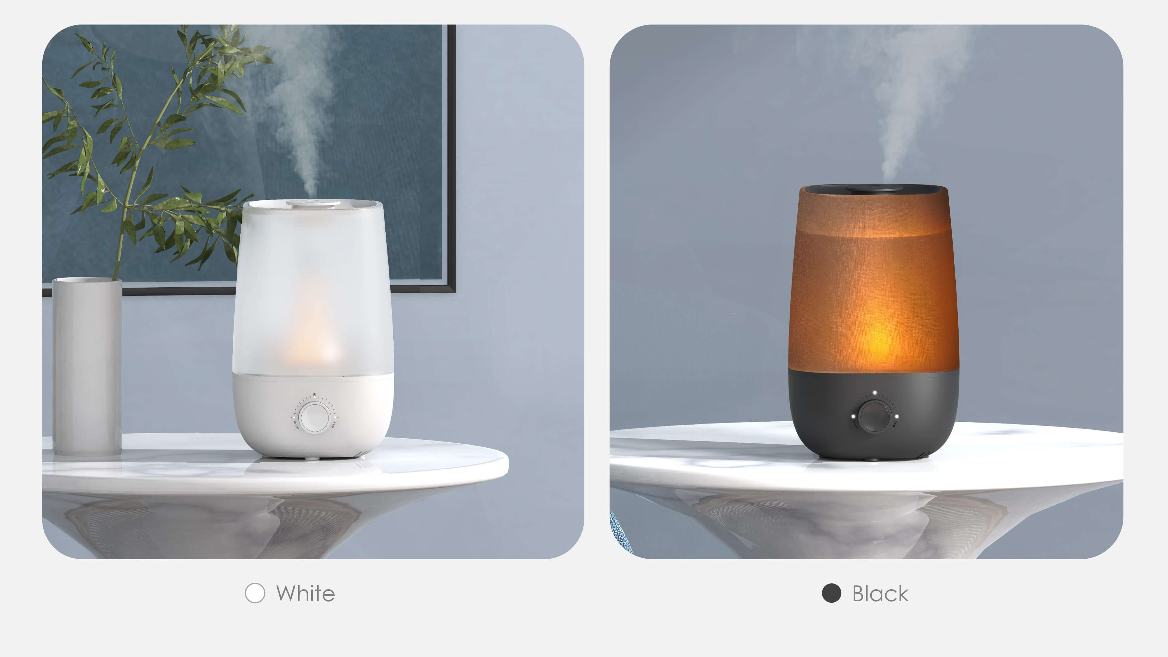 Comefresh Best Humidifier Top-Fill Cool Mist Humidifier with Nightlight Quiet Ultrasonic Humidifier for Baby Nursery Home Office