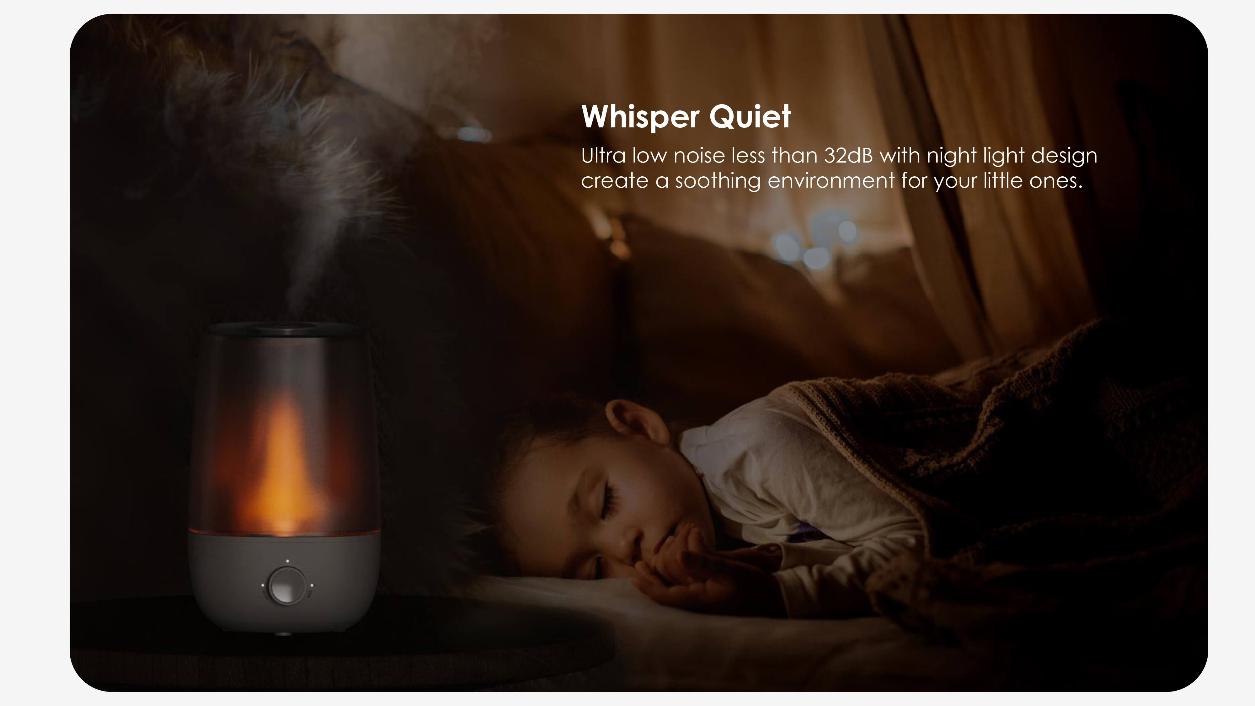 Comefresh Best Top-Fill Cool Mist Humidifier with Nightlight Quiet Ultrasonic Humidifier for Baby Nursery Home Office