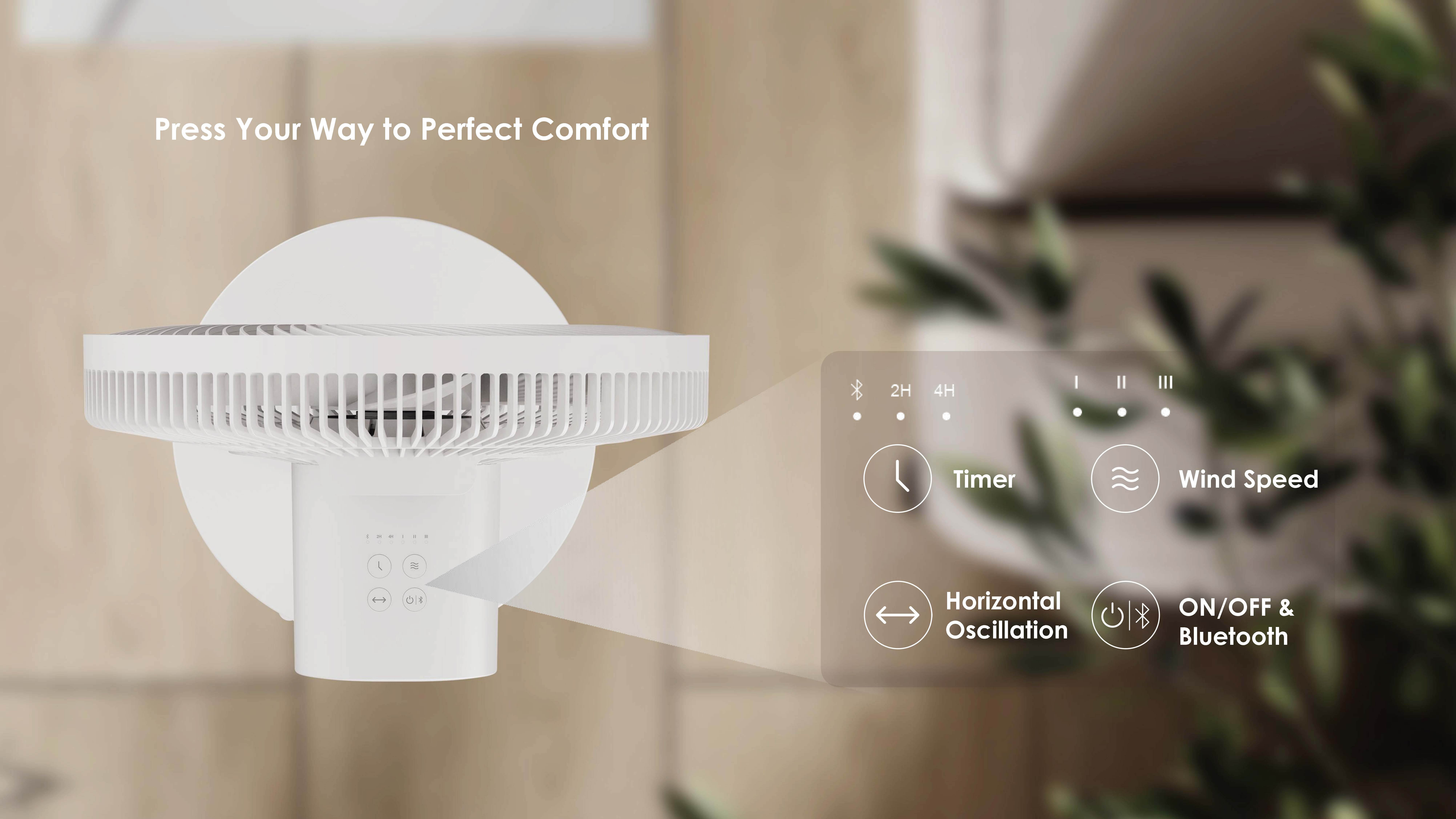 Comefresh Fan Manufacturer Adjustable Standing Fan 140-Degree Oscillating Fan Pedestal Floor Fan with Remote Timer AP-F1270RT