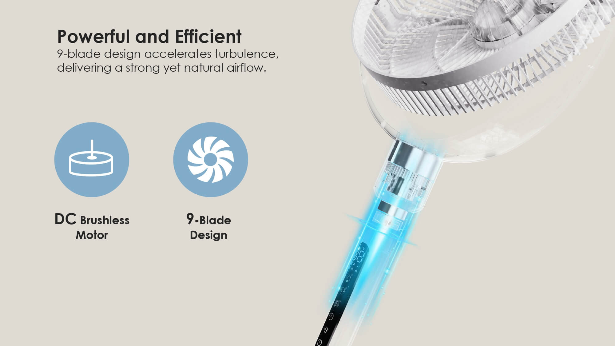 Comefresh Fan Manufacturer Adjustable Standing Fan Rechargeable Oscillating Fan Pedestal with Remote Floor Fan with Timer for Home Office AP-F1280BLRS