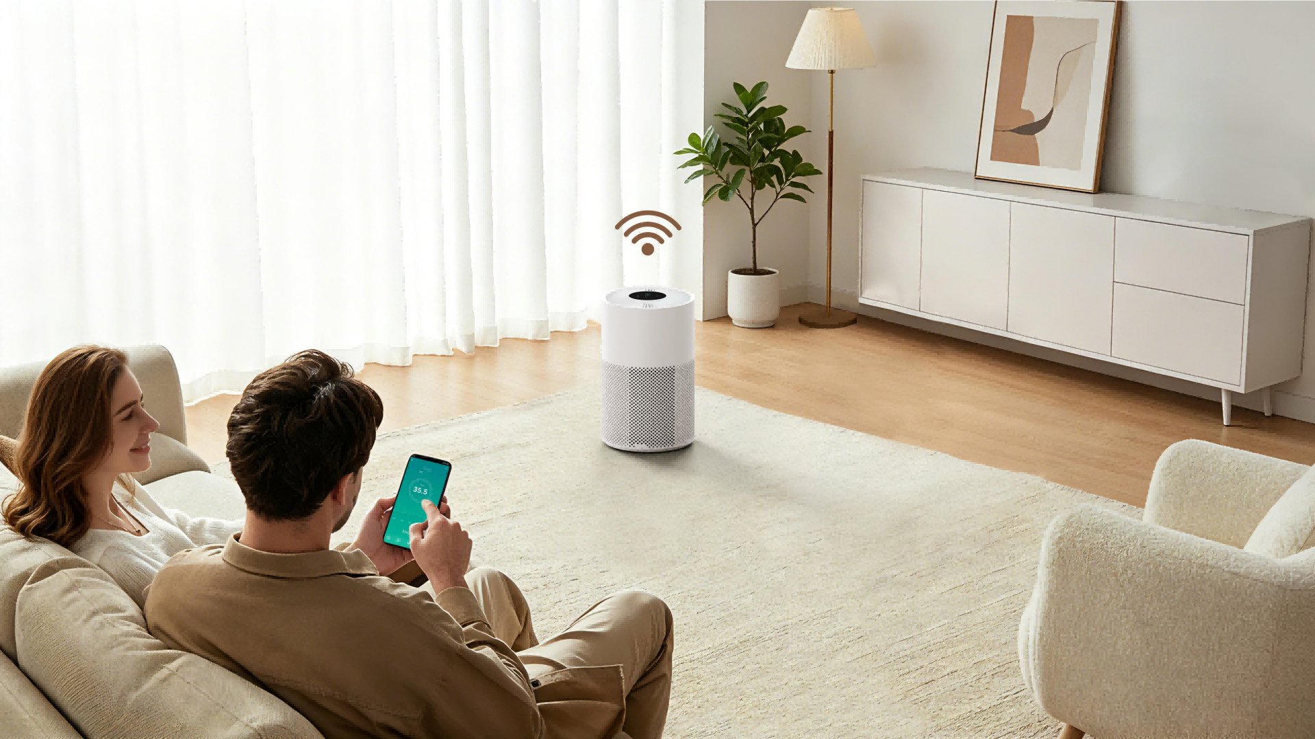 Comefresh-Smart-Air-Purifier-Manufacturing-H13-HEPA-Filter-OEM-ODM-Air-Cleaner