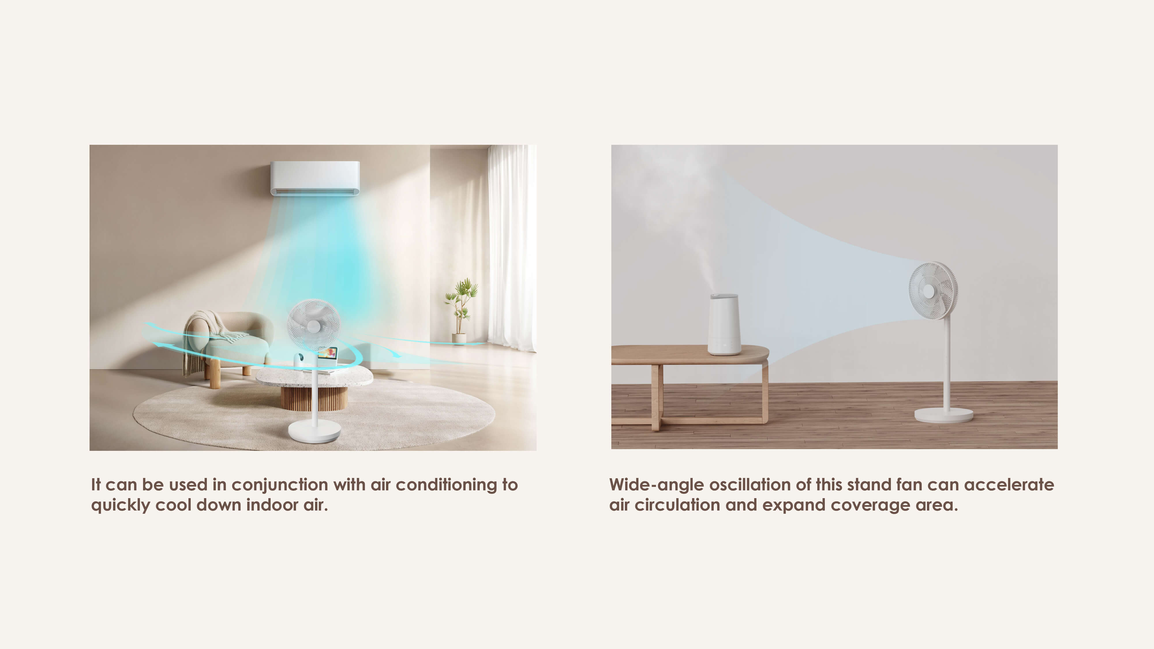 Comefresh Standing Fan Energy Efficient BLDC Fan Pedestal Floor Fan with Remote