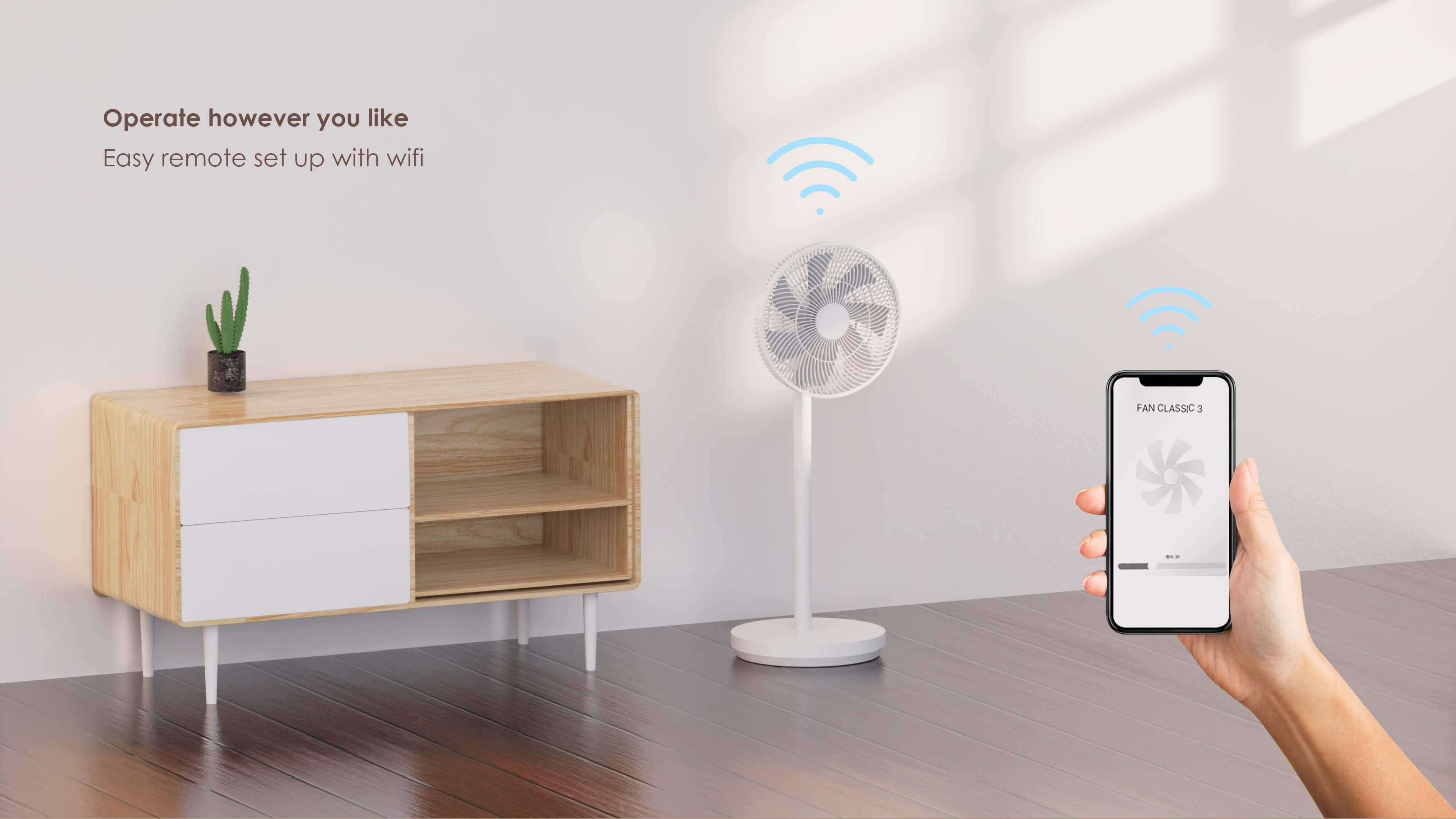 Comefresh Standing Fan  Pedestal Floor Fan with Timer Remote for Home Office