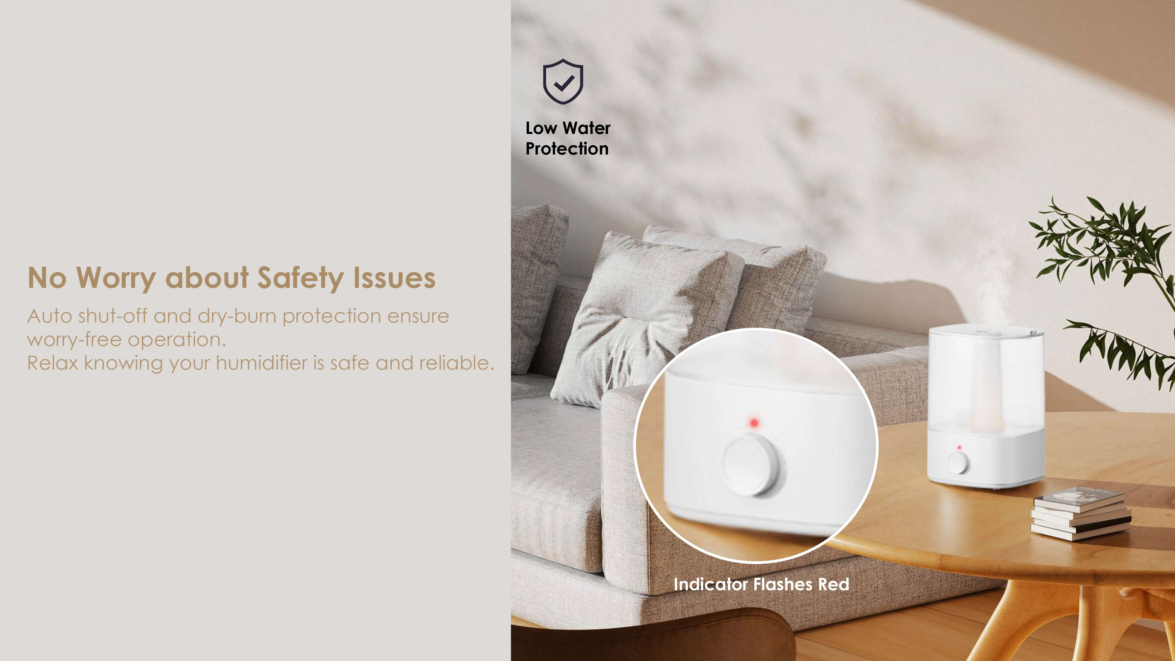 Comefresh Top-Fill Humidifier for Baby Quiet Ultrasonic Cool Mist Humidifier with Nightlight for Baby Nursery Home Office