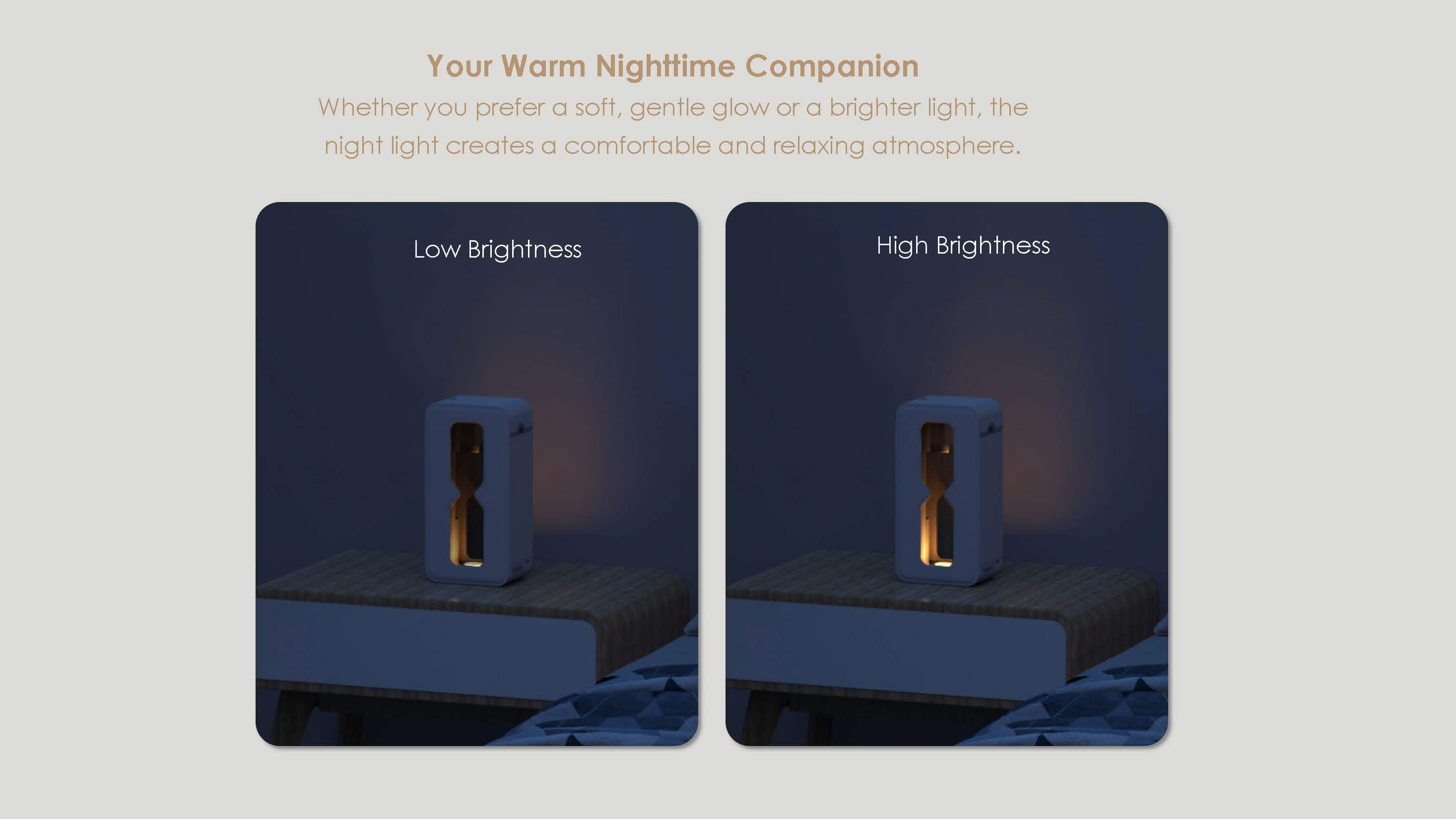 Comefresh Ultrasonic Humidifier with Nightlight Quiet Top Fill Humidifier for Home Office CF-2110L
