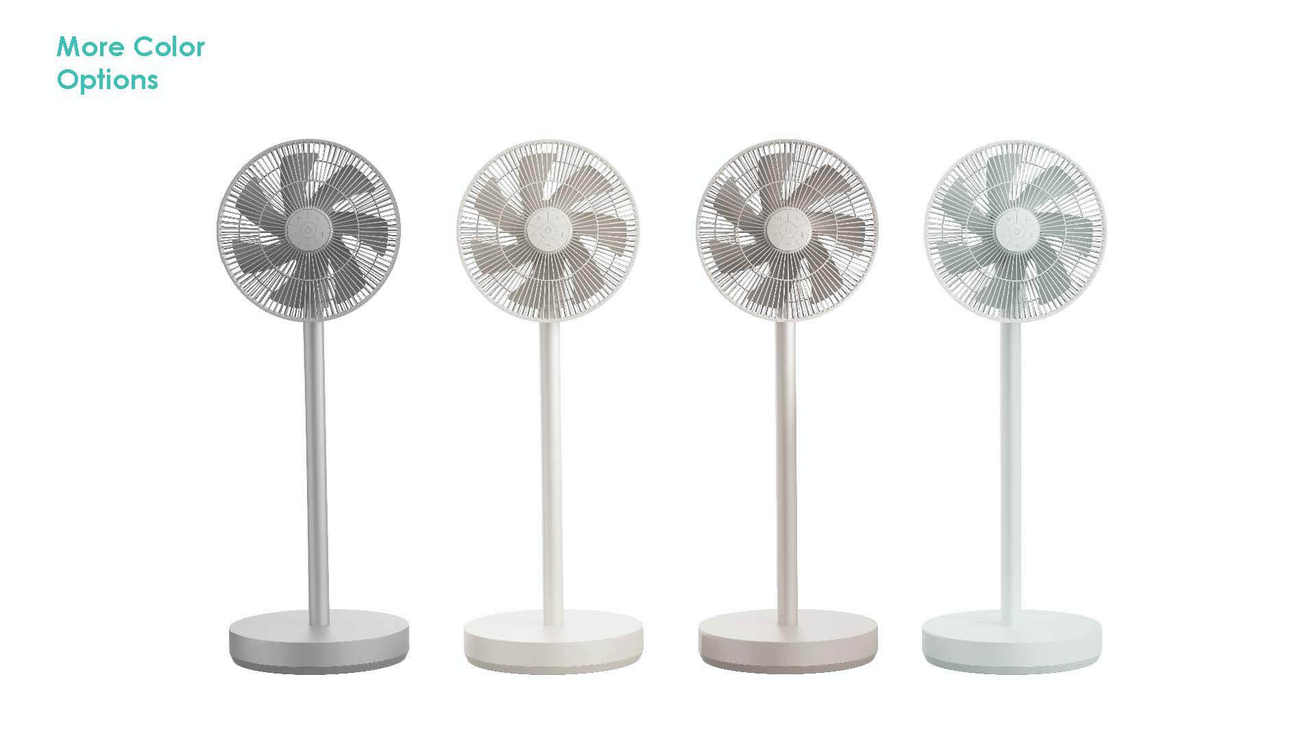 Energy-Efficient Smart Fan AP-F1290BLRS WiFi Control 21 Speeds & Detachable Battery