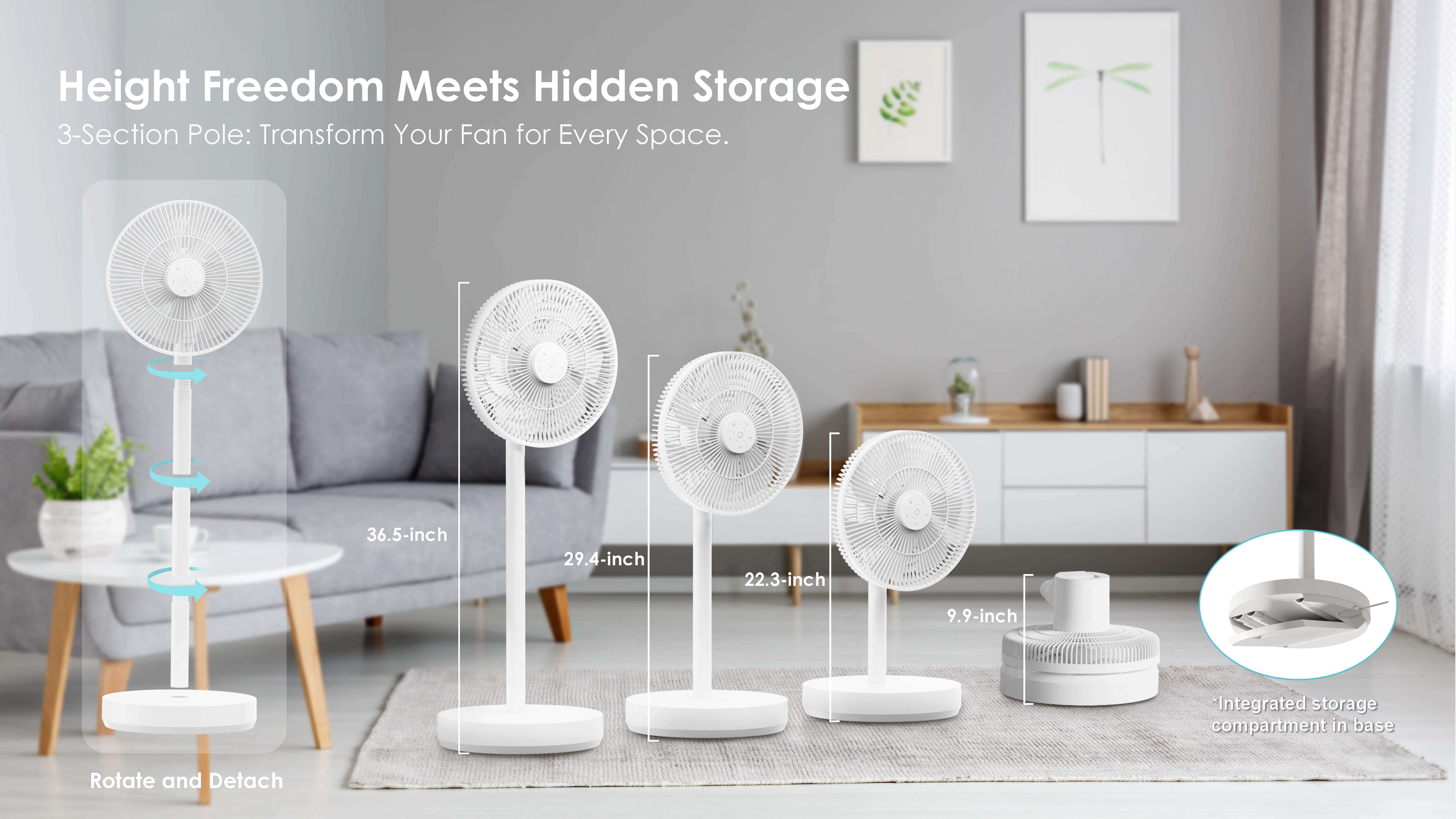 Fan Manufacturer Comefresh Best Standing Fan Floor Fan with BLDC Motor Pedestal Oscillating Fan with Remote Timer for Home Office AP-F1290BLRS
