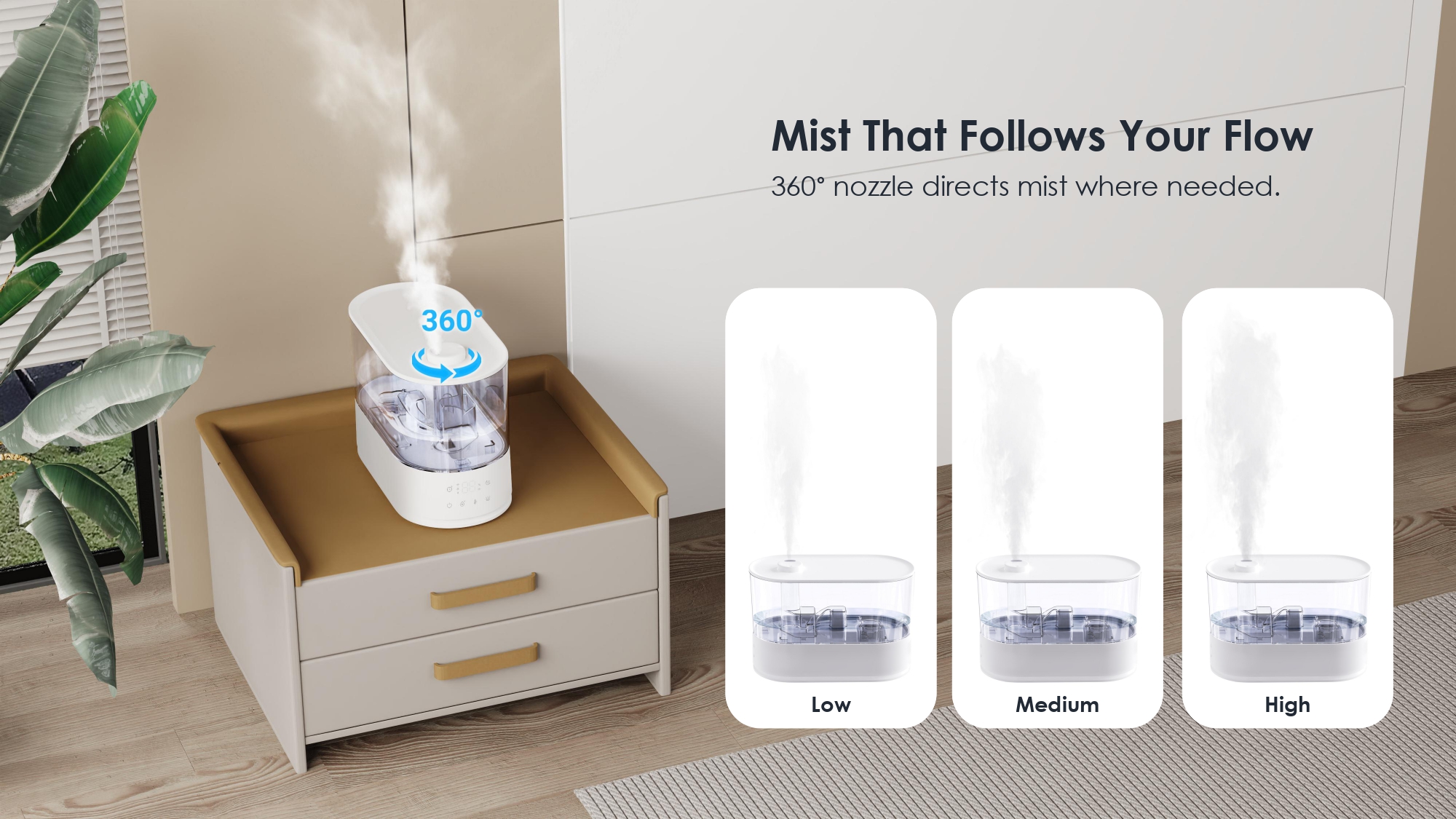 Humidifier Source Factory Dual Mist Humidifier for Office Home