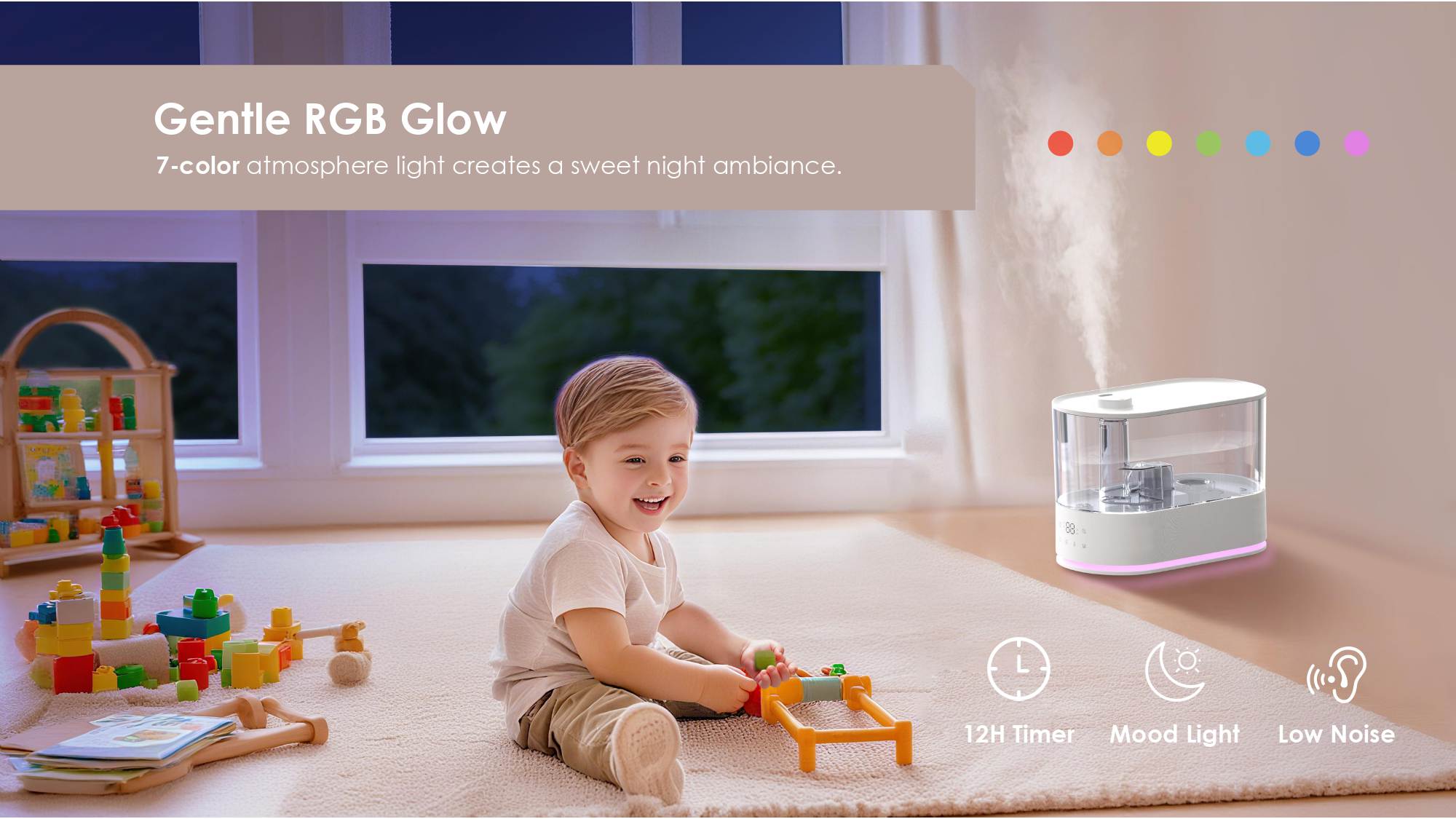Ultrasonic Humidifier Supplier Warm Cool Mist Humidifier for Home Office