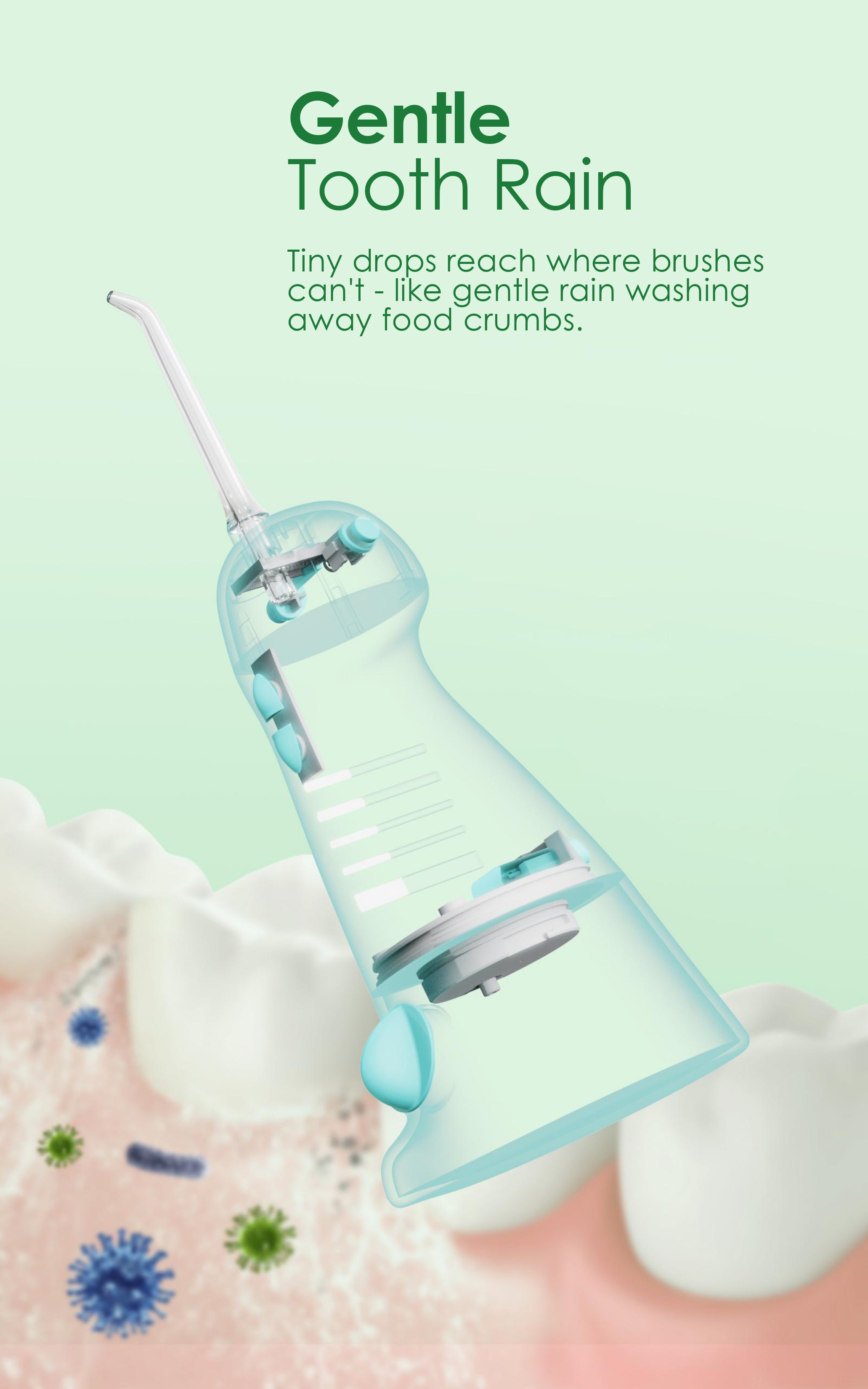 Water Flosser Manufacturer Waterproof Flosser Gum Floss Cleaner AP-OS13